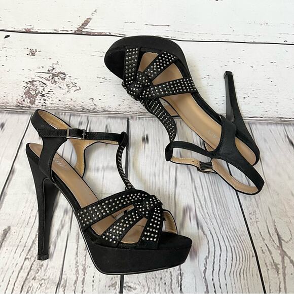 Delicacy Ivetta Platform Heels Size 8 Black NEW! - Picture 2 of 9